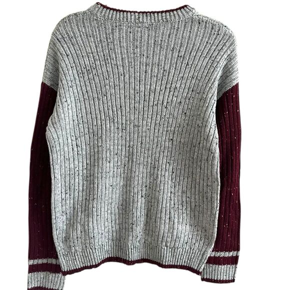 Harry Potter Gryffindor Ribbed Knit Pullover Sweater S Jumper Cosplay Quidditch - Picture 2 of 9